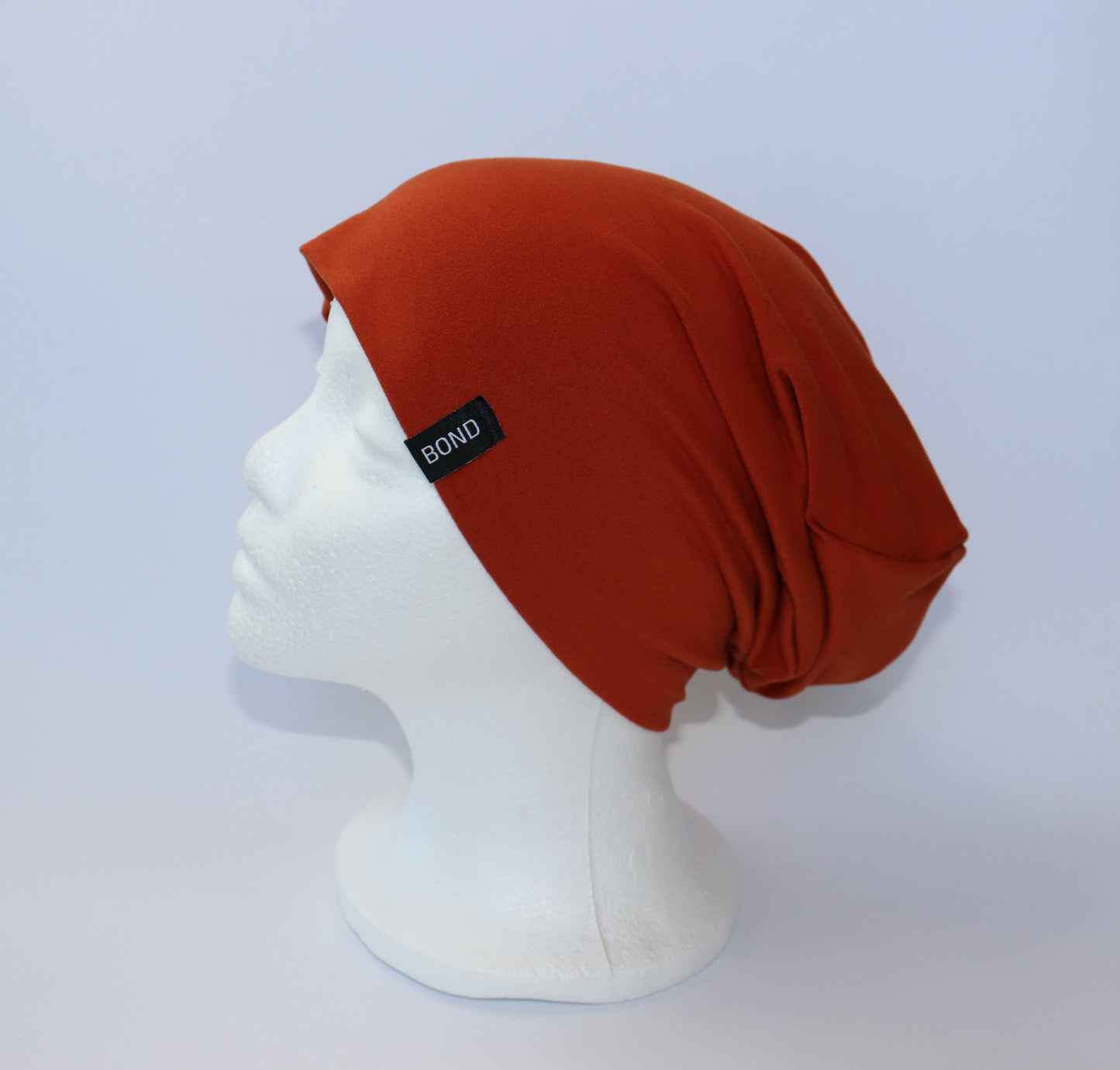 Burnt Orange Beanie - Bamboo Jersey