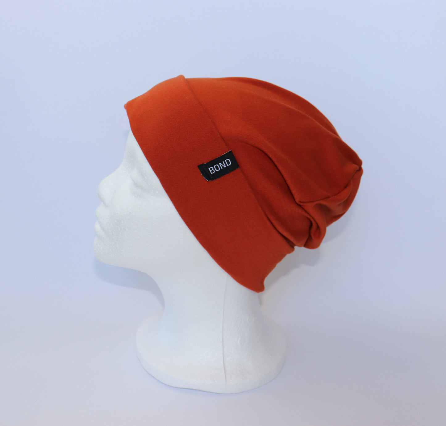 Burnt Orange Beanie - Bamboo Jersey