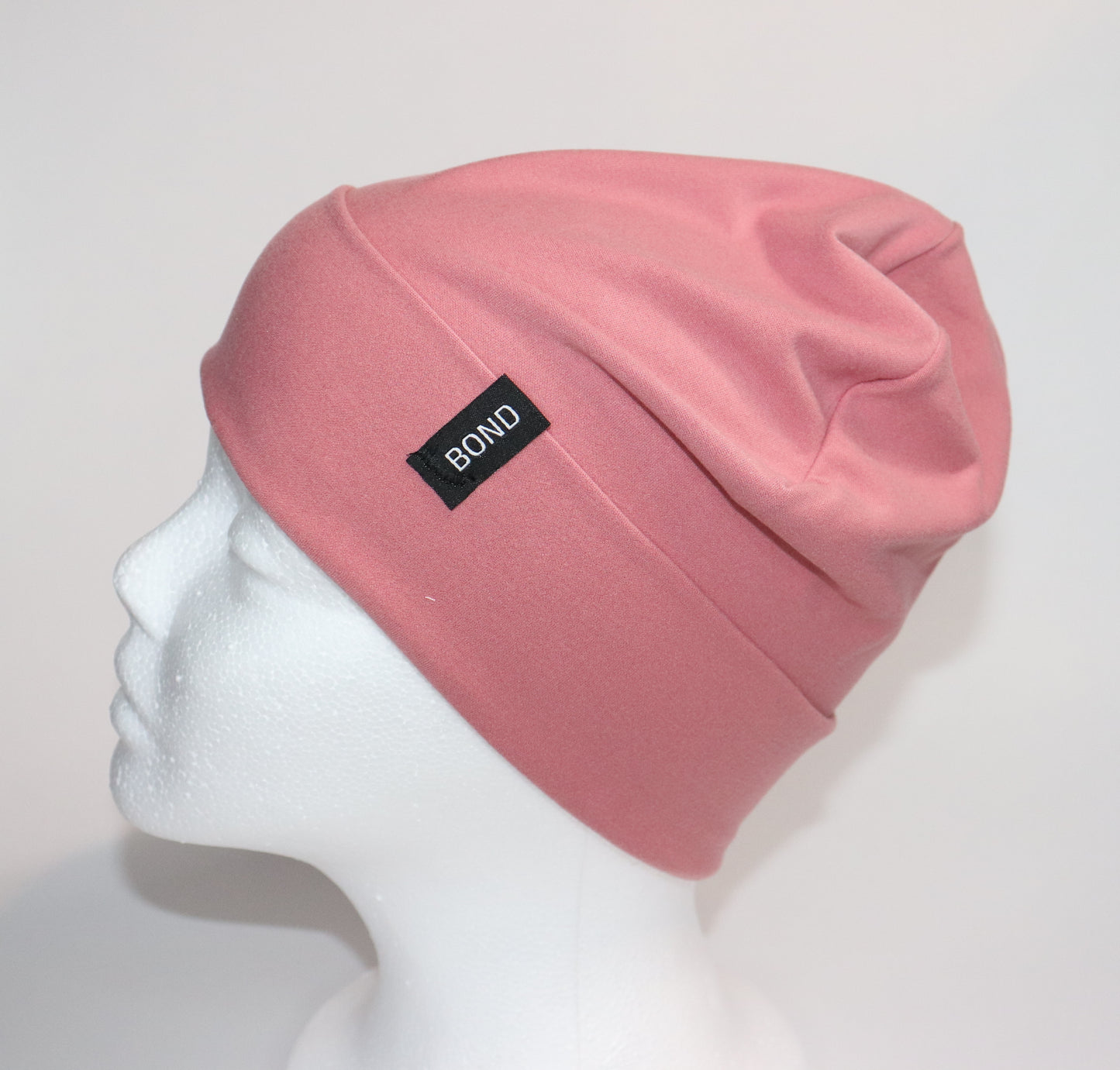 Pink Beanie - Bamboo Jersey Knit