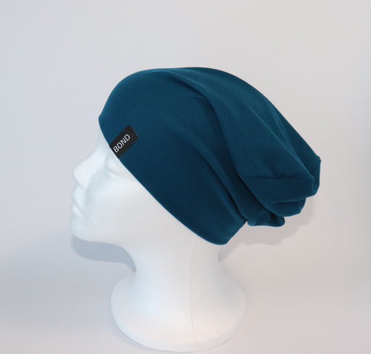 Teal Beanie - Bamboo Jersey