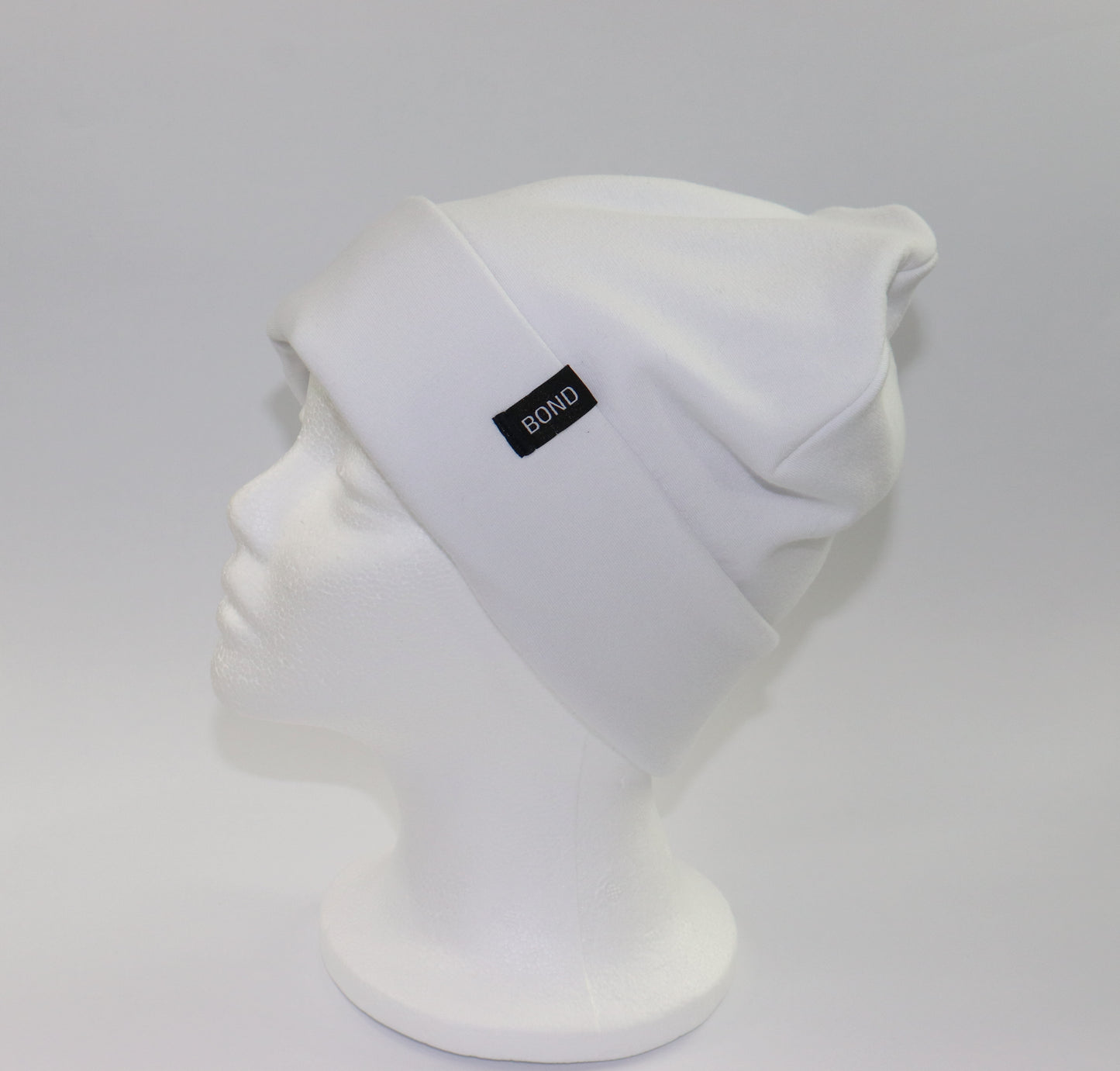 White Beanie - Bamboo Fleece