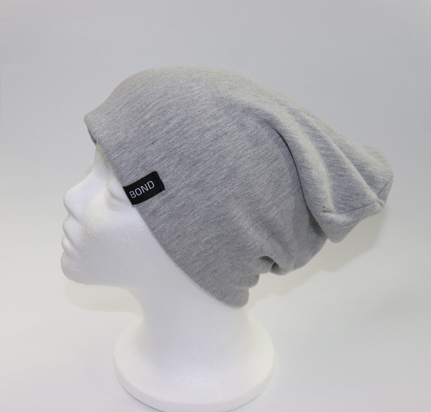 Light Grey Beanie -Bamboo Fleece