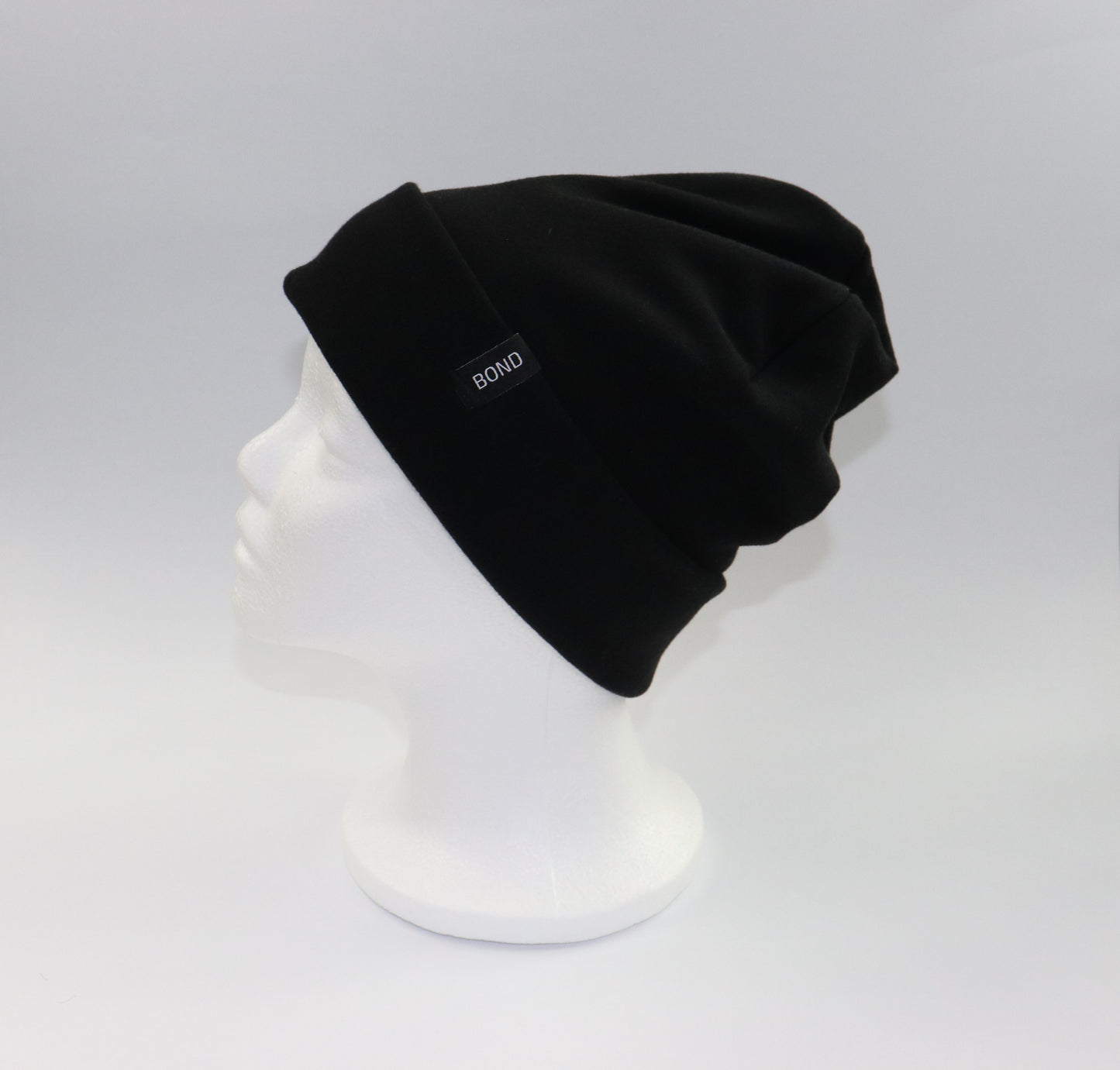 Black Beanie - Bamboo Fleece