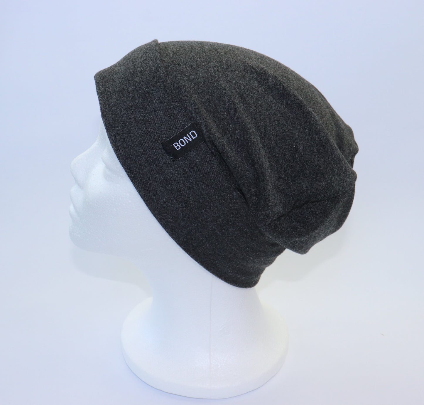 Dark Grey Beanie - Bamboo Jersey