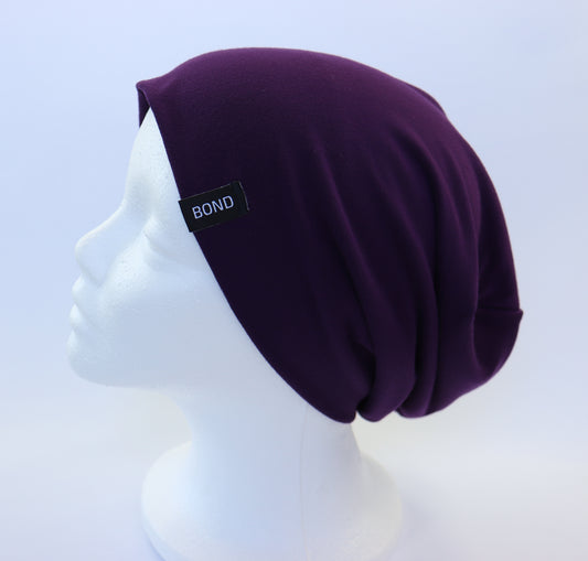 Eggplant Beanie - Bamboo Jersey